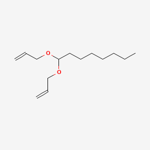 molecular formula C14H26O2 B12650064 1,1-Bis(allyloxy)octane CAS No. 71617-17-9