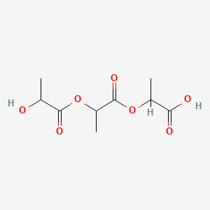 molecular formula C9H14O7 B12650079 2-(2-Lactoyloxy-propionyloxy)-propionic acid CAS No. 78024-33-6