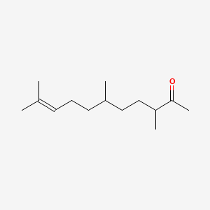 molecular formula C14H26O B12650084 3,6,10-Trimethylundec-9-en-2-one CAS No. 61792-37-8