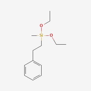 molecular formula C13H22O2Si B12650092 Diethoxymethyl(2-phenylethyl)silane CAS No. 94087-39-5