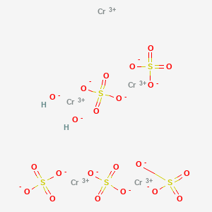 molecular formula Cr5H2O22S5+3 B12650094 Pentachromium dihydroxide pentasulphate CAS No. 85251-54-3