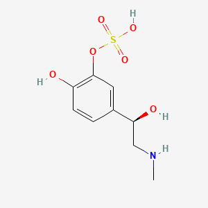 molecular formula C9H13NO6S B12650096 Epinephrine 3-sulfate CAS No. 84004-93-3