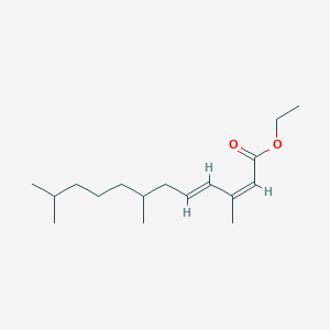 molecular formula C17H30O2 B12650099 ethyl (2Z,4E)-3,7,11-trimethyldodeca-2,4-dienoate CAS No. 41096-47-3