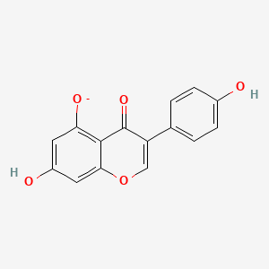 molecular formula C15H9O5- B1265010 Genistein(1-) 