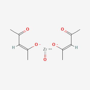 molecular formula C10H14O5Zr B12650143 Oxobis(pentane-2,4-dionato-O,O')zirconium CAS No. 15041-14-2