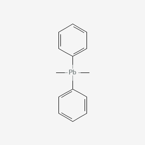 molecular formula C14H16Pb B12650162 Dimethyldiphenyllead CAS No. 42169-20-0