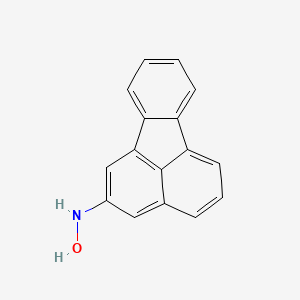 molecular formula C16H11NO B12650171 N-Hydroxy-2-aminofluoranthene CAS No. 144386-83-4