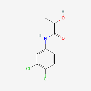 molecular formula C9H9Cl2NO2 B12650179 Propanamide, N-(3,4-dichlorophenyl)-2-hydroxy- CAS No. 18598-29-3