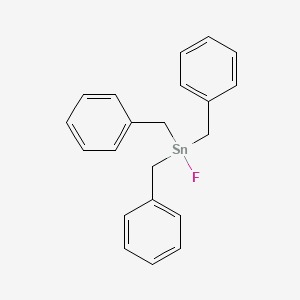 molecular formula C21H21FSn B12650196 Tribenzylfluorostannane CAS No. 429-77-6