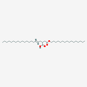 molecular formula C38H72O4 B12650201 Hexadecyl hydrogen 2-octadecenylsuccinate CAS No. 93882-75-8