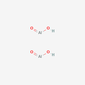 molecular formula Al2H2O4 B12650204 Boehmite (Al2O3.H2O) CAS No. 12428-54-5