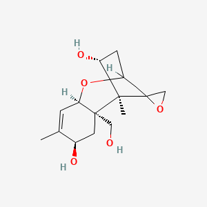 molecular formula C15H22O5 B12650209 Trichothec-9-ene-4,8,15-triol, 12,13-epoxy-, (4beta,8beta)- CAS No. 63783-99-3