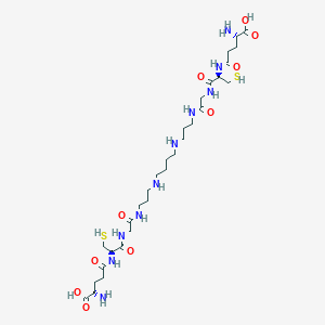 molecular formula C30H56N10O10S2 B1265024 Bis(glutathionyl)spermine 