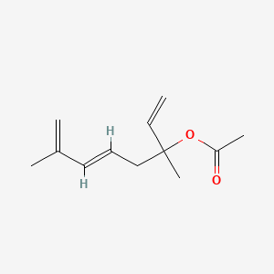 molecular formula C12H18O2 B12650245 3,7-Dimethylocta-1,5,7-trien-3-yl acetate CAS No. 53771-60-1