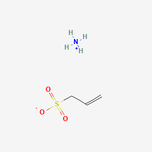 molecular formula C3H9NO3S B12650262 Ammonium prop-2-enesulphonate CAS No. 7647-13-4