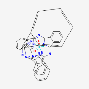 molecular formula C40H20N10O2U B1265027 Dioxo(superphthalocyaninato)uranium 