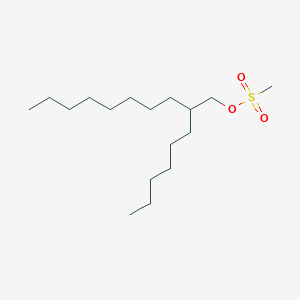 molecular formula C17H36O3S B12650276 2-Hexyldecyl mesylate CAS No. 111360-16-8