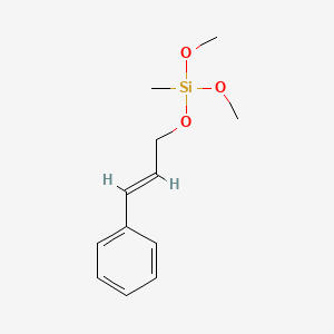 molecular formula C12H18O3Si B12650289 Dimethoxymethyl((3-phenylallyl)oxy)silane CAS No. 83817-67-8