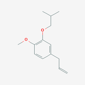 molecular formula C14H20O2 B12650292 3-(3-iso-Butoxy-4-methoxyphenyl)-1-propene 