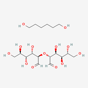 molecular formula C18H36O13 B12650299 d-Glucose, ether with 1,6-hexanediol CAS No. 100402-61-7