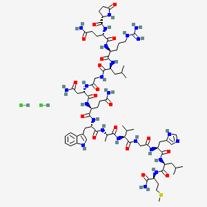 molecular formula C71H112Cl2N24O18S B12650335 Bombesin dihydrochloride CAS No. 33910-70-2