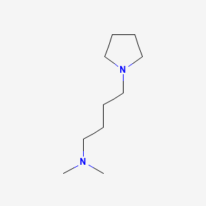 molecular formula C10H22N2 B12650350 N,N-Dimethylpyrrolidine-1-butylamine CAS No. 85614-47-7