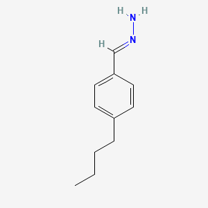 molecular formula C11H16N2 B12650387 Benzaldehyde, 4-butyl-, hydrazone CAS No. 93480-04-7