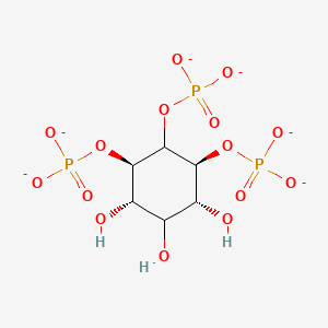 molecular formula C6H9O15P3-6 B1265039 D-myo-inositol (1,2,3) trisphosphate 
