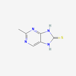 molecular formula C6H6N4S B12650428 Methylpurinethiol CAS No. 1320-84-9