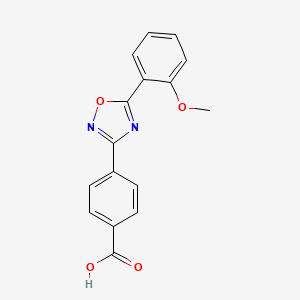 4-[5-(2-Methoxyphenyl)-1,2,4-oxadiazol-3-yl]benzoic acid