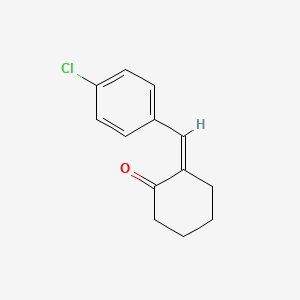 molecular formula C13H13ClO B12650443 2-(4-Chlorobenzylidene)cyclohexanone CAS No. 24765-16-0
