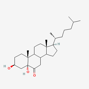 molecular formula C27H46O3 B1265048 Cholestan-6-oxo-3beta,5alpha-diol 