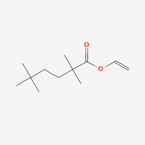 molecular formula C12H22O2 B12650504 Vinyl 2,2,5,5-tetramethylhexanoate CAS No. 84195-75-5