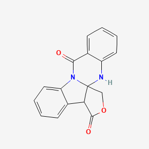 molecular formula C17H12N2O3 B1265053 3-Oxa-12,20-diazapentacyclo[10.8.0.01,5.06,11.014,19]icosa-6,8,10,14,16,18-hexaene-4,13-dione 