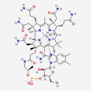 molecular formula C63H91CoN13O14P<br>C63H91CoN13O14P- B1265054 Methylcobalamin 