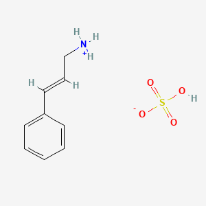 molecular formula C9H13NO4S B12650654 Cinnamylammonium hydrogen sulphate CAS No. 93962-94-8