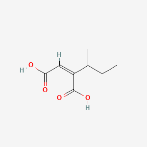 molecular formula C8H12O4 B12650655 2-Sec-butyl-2-butenedioic acid CAS No. 6621-99-4