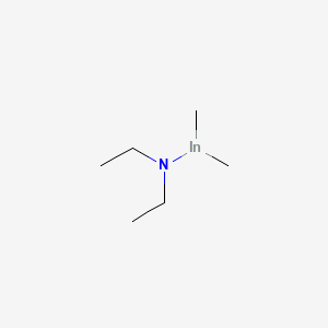 molecular formula C6H16InN B12650671 (Diethylamine)dimethylindium CAS No. 94236-82-5
