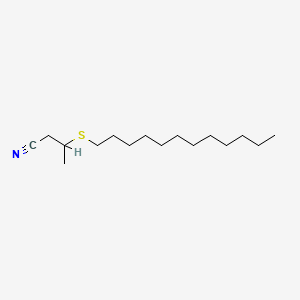 molecular formula C16H31NS B12650677 3-(Dodecylthio)butyronitrile CAS No. 93918-85-5