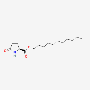 molecular formula C16H29NO3 B12650698 Undecyl 5-oxo-L-prolinate CAS No. 37673-24-8