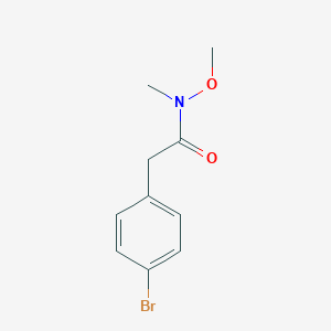 molecular formula C10H12BrNO2 B126507 2-(4-Bromophenyl)-N-methoxy-N-methylacetamide CAS No. 149652-50-6