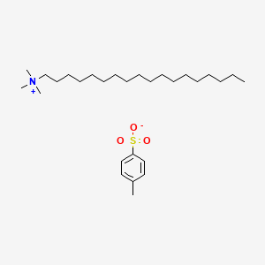 molecular formula C28H53NO3S B12650724 N,N,N-Trimethyloctadecan-1-aminium 4-methylbenzene-1-sulfonate CAS No. 13595-34-1