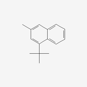 molecular formula C15H18 B12650762 1-(tert-Butyl)-3-methylnaphthalene CAS No. 84029-67-4
