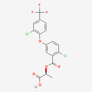 molecular formula C17H11Cl2F3O5 B12650768 Ethoxyfen CAS No. 188634-90-4