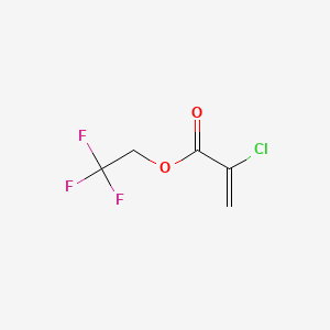 molecular formula C5H4ClF3O2 B12650778 2,2,2-Trifluoroethyl 2-chloroacrylate CAS No. 74359-03-8