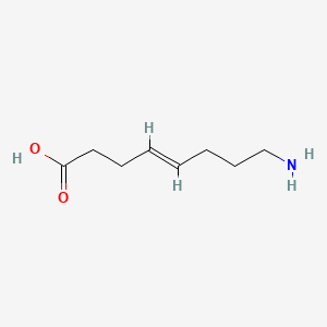 molecular formula C8H15NO2 B12650786 8-Aminooct-4-enoic acid CAS No. 55348-89-5
