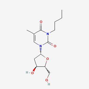 molecular formula C14H22N2O5 B12650794 3-Butylthymidine CAS No. 21473-41-6