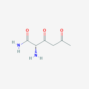 molecular formula C6H10N2O3 B12650796 2-Amino-3,5-dioxohexanamide CAS No. 72333-15-4