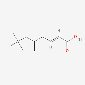 molecular formula C11H20O2 B12650805 5,7,7-Trimethyloct-2-enoic acid CAS No. 85187-12-8