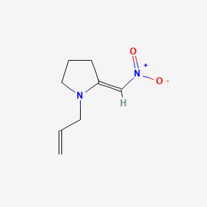 molecular formula C8H12N2O2 B12650806 1-(Allyl)-2-(nitromethylene)pyrrolidine CAS No. 40990-27-0